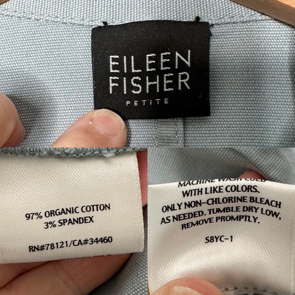 Eileen Fisher Organic Cotton Button Front Jacket - Picture 5 of 6